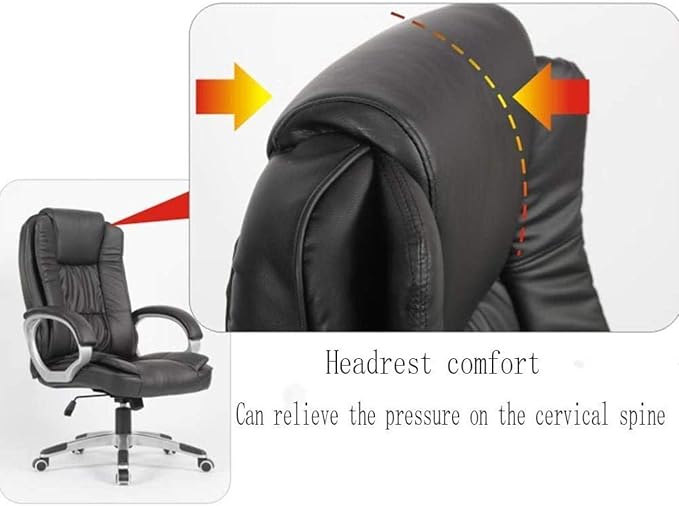 Ergonomiczny fotel biurowy ze skóry ekologicznej