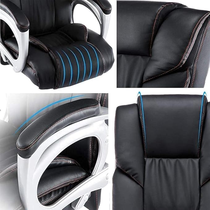 Ergonomiczny fotel biurowy ze skóry ekologicznej