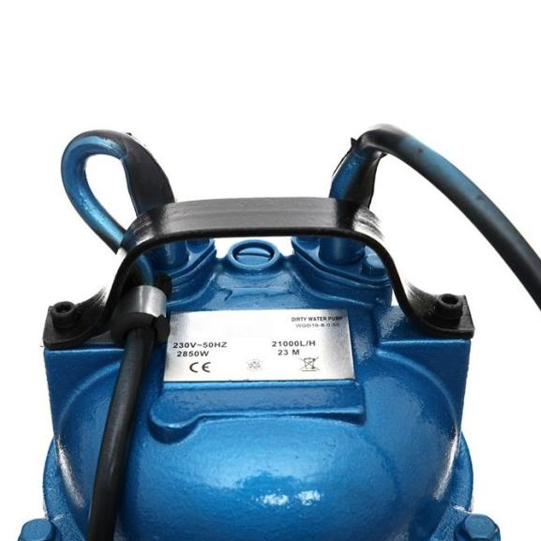 Pompa zatapialna/hydrofon do brudnej wody z kruszarką i pływakiem - 2850W
