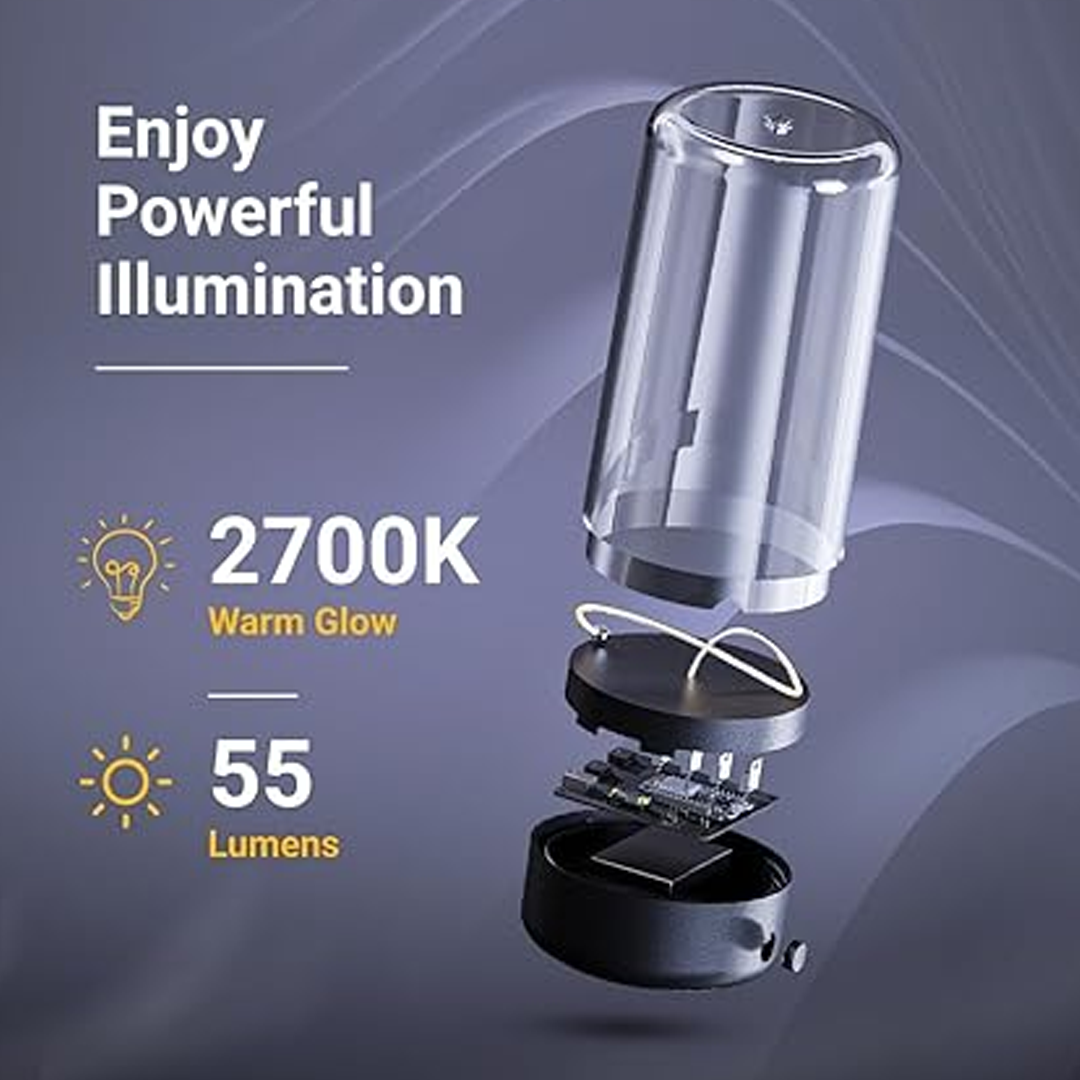 Bezprzewodowa lampa stołowa - LumoFlex