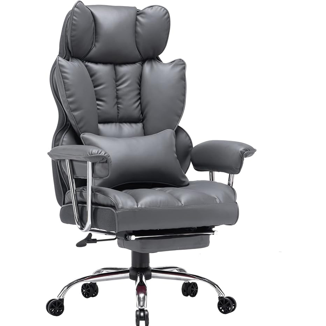 Ergonomiczny fotel biurowy z wysokim oparciem