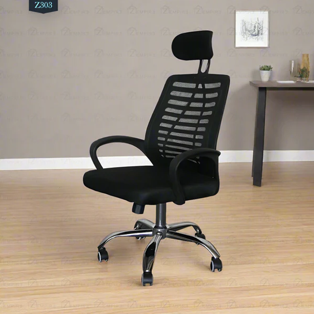 Ergonomiczny fotel biurowy z podparciem szyi