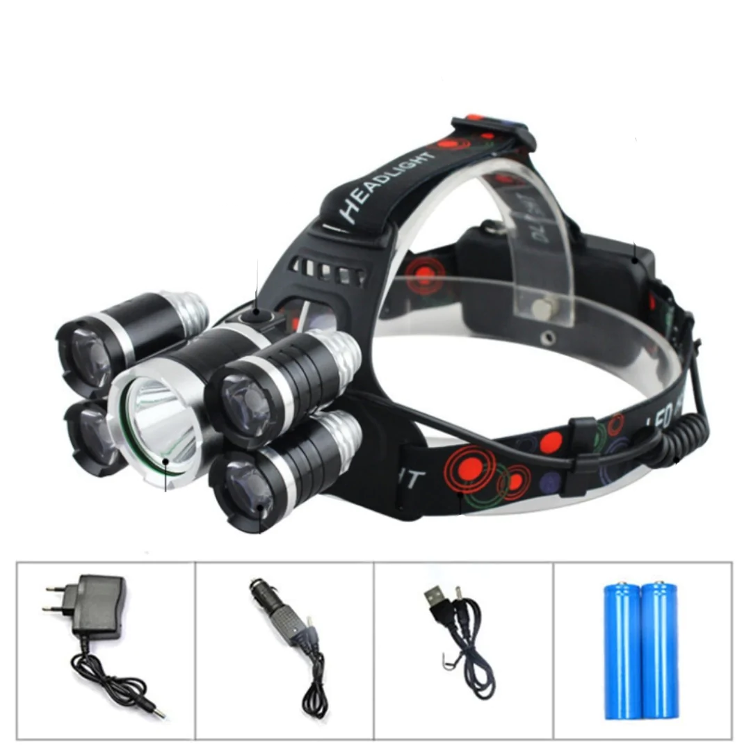 LAMPA CZOŁOWA Z 4 DIODAMI LED