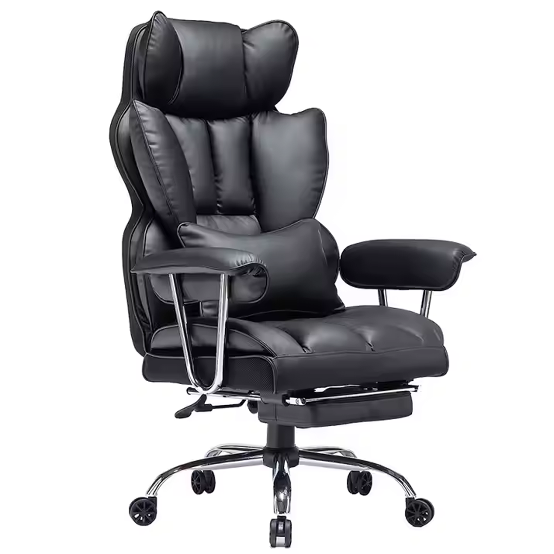 Ergonomiczny fotel biurowy z wysokim oparciem