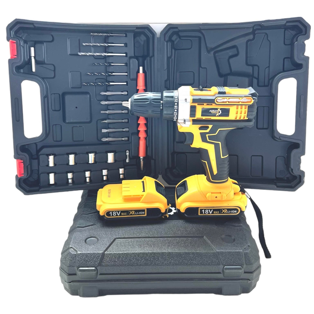 Oryginalna wiertarka akumulatorowa Agram Tools® z wiertłami