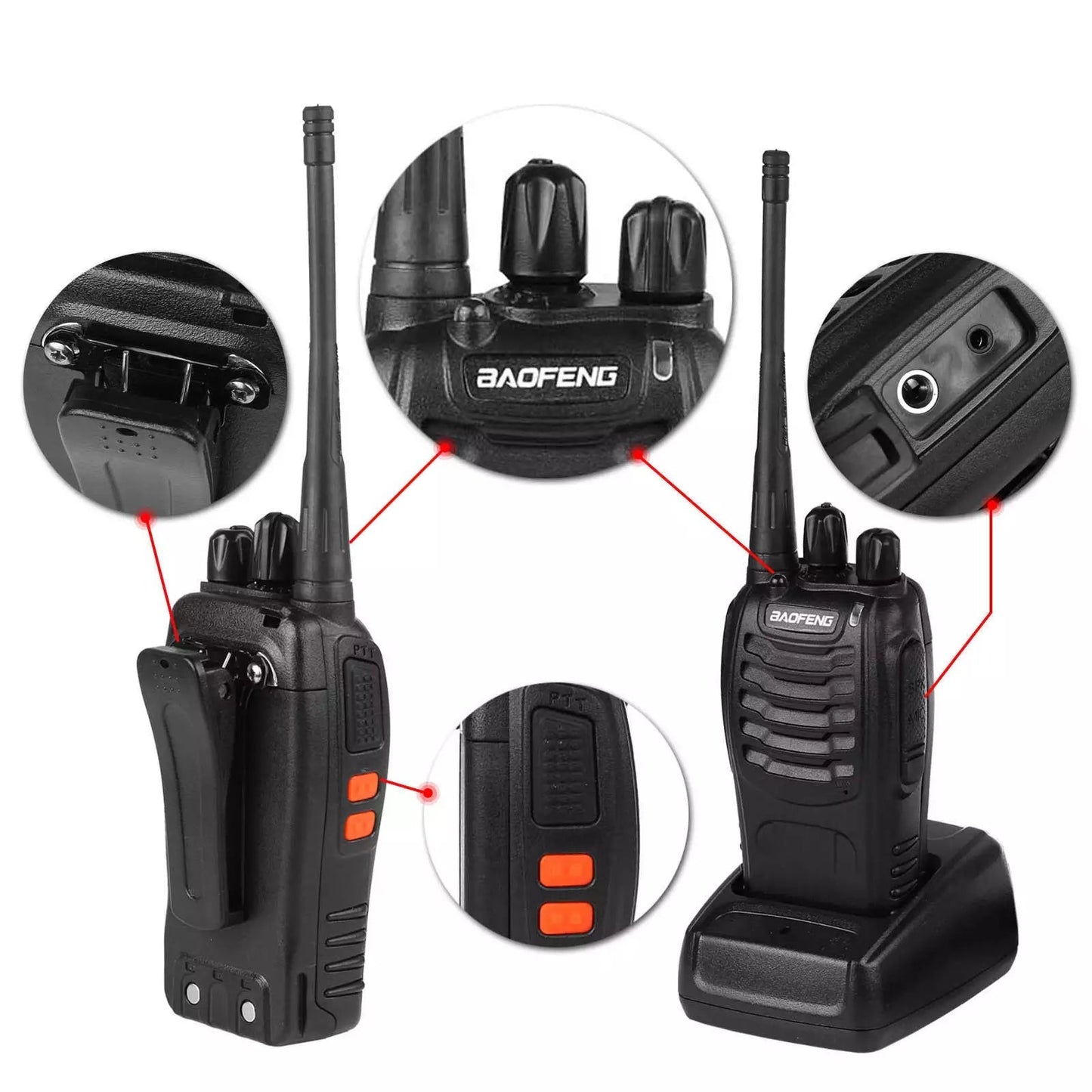 Dalekozasięgowy Baofeng Walkie Talkie