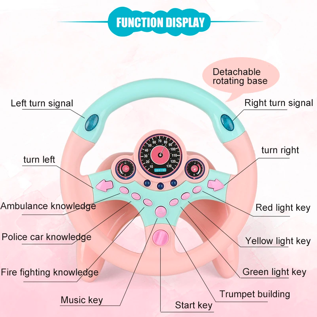 Kierownica kciuka: interaktywna zabawka z dźwiękiem dla małych dzieci